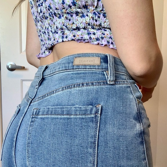 Blank NYC Distressed Denim Shorts - Picture 4 of 12